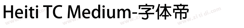 Heiti TC Medium字体转换